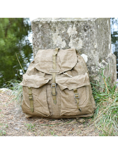 Sac à dos vintage KOZAK en toile - Style rétro années 50/70