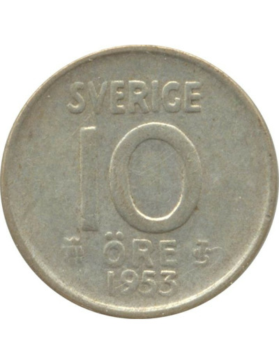 SUEDE 10 ORE 1953 TS TTB+