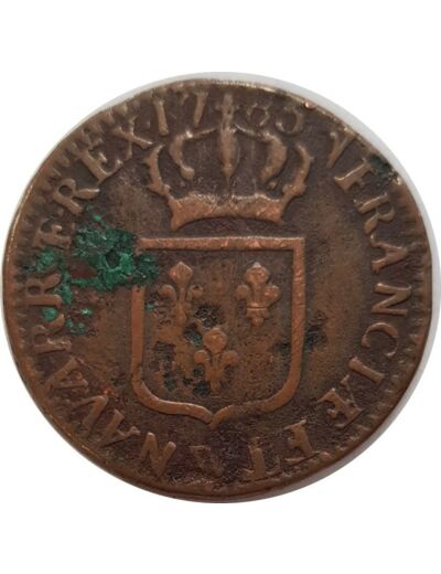 LOUIS XVI (1774-1792) 1 SOL 1785 W (Lille) TB+