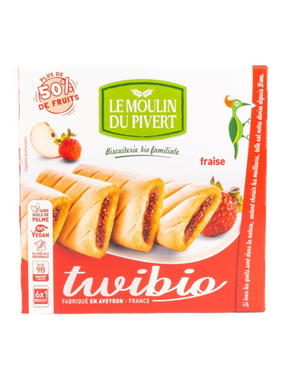 Biscuits Fourrés à la Fraise Twibio Bio 150g