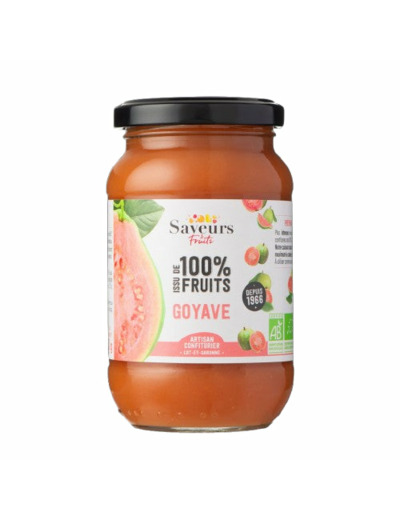 Préparation de Goyaves 100% Fruits Bio – 310 g – Saveurs et Fruits