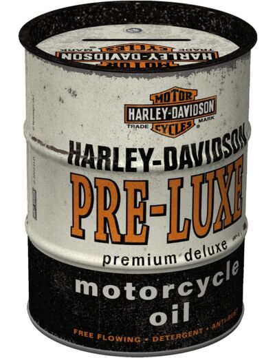 Tirelire Fût métal - Harley Davidson Pre-Luxe - 9,7x11,3 cm - Nostalgic Art