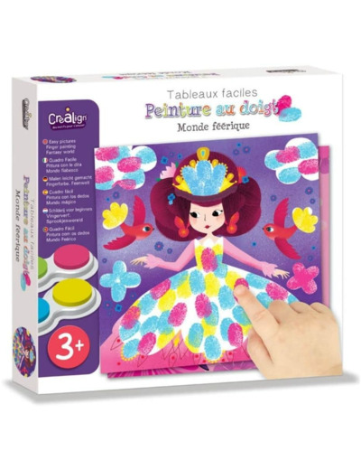 Coffret Loisir Créatif - Tableaux Faciles - Peinture au Doigt - Monde Féerique - Dès 3 ans - CL130 10 Unité (Lot de 1) Violet