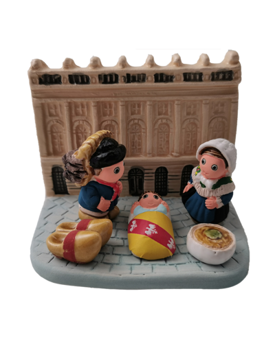 CRECHE en céramique BLOC 8x7cm- LORRAINE