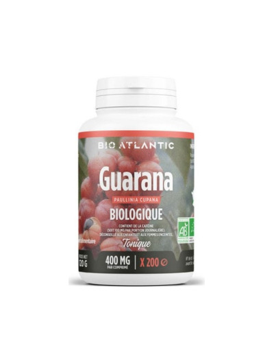 Guarana bio 400mg 200 comprimés
