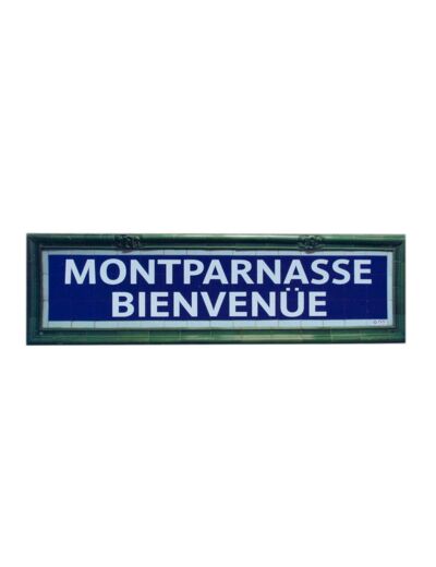 Plaque Métro Montparnasse