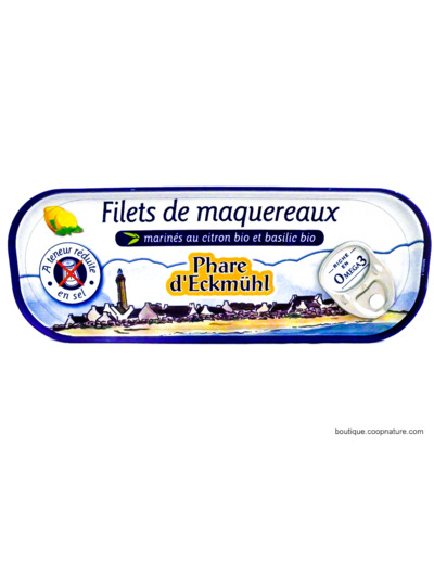 Filets de Maquereaux Citron Basilic 72g