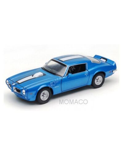 Miniature Pontiac Firebird Trans Am 1972 Bleu - 1/24.