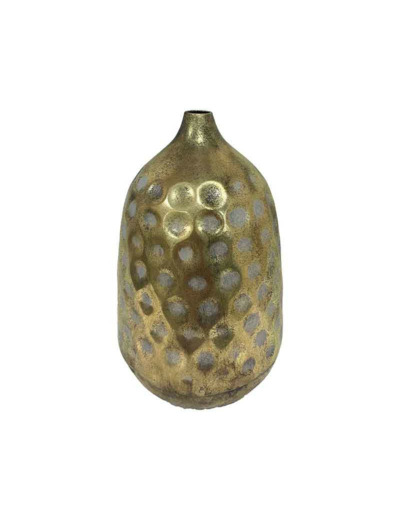 Vase épuré doré acier 55x55x45cm