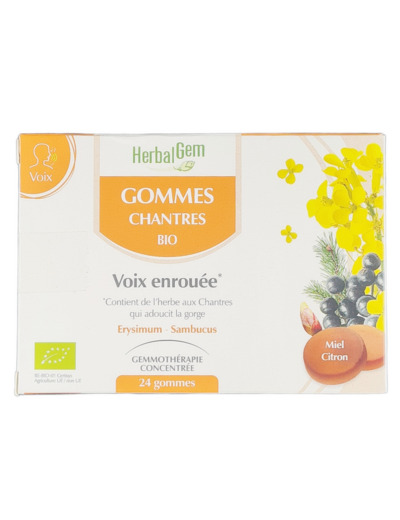 Gommes Chantres Bio Voix enrouée 24 Gommes