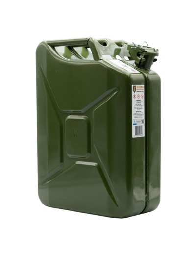 Jerrican carburant 20 L métal : sécurité et transport