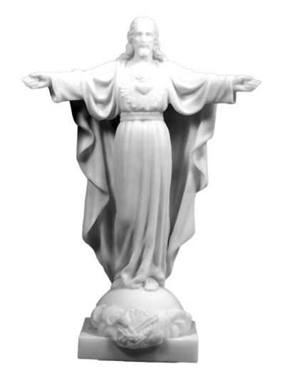 Sacré-Coeur de Montmartre - Statue en albâtre 20cm -Blanc