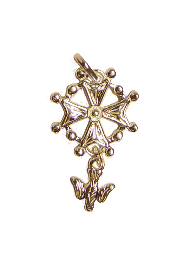 Croix Huguenote en Plaqué Or 12mm