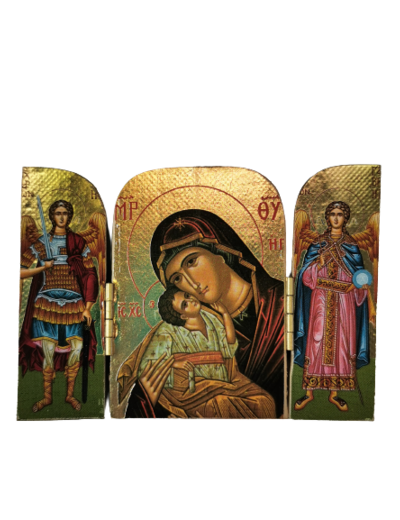 Triptyque doré 10*7,5cm - THEMES DIVERS