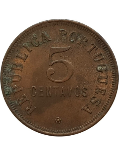 ANGOLA 5 CENTAVOS 1922 TTB (W62) N3