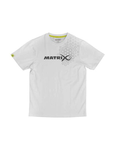 tee shirt hex print white matrix