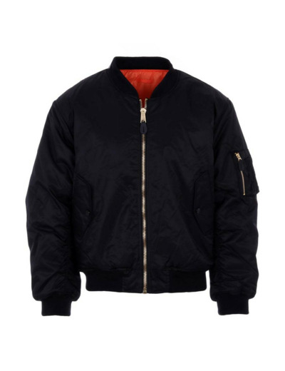 Blouson de pilote Bomber MA-1 (noir)