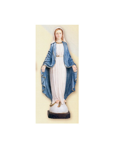 Vierge Miraculeuse 40 cm polychrome - résine peinte main