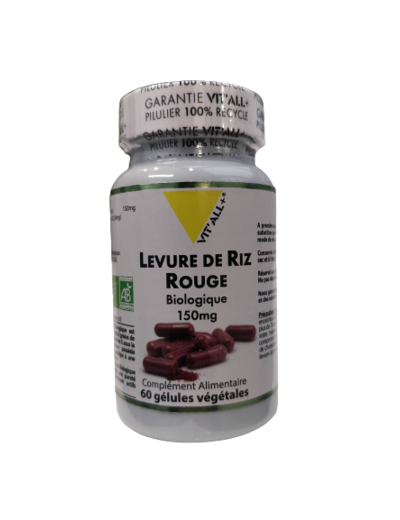 Levure de Riz Rouge Bio 150mg-Vit'all+