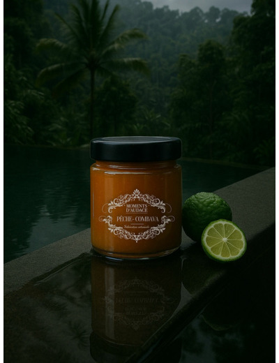 Confiture Pêche Combava 250G