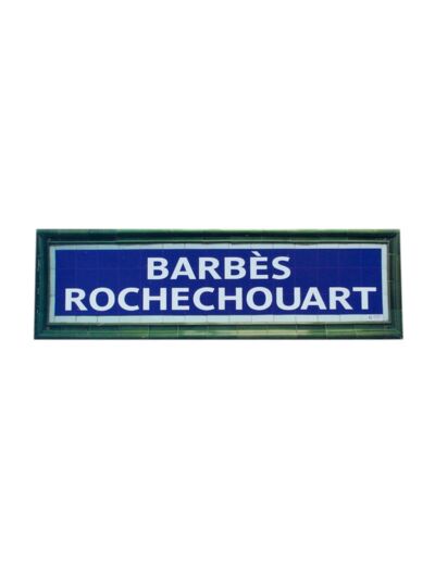 Plaque Métro Barbès