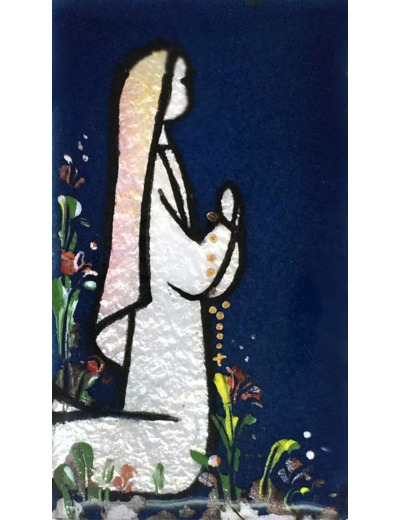 Bernadette 7X4cm - EMAUX DU LIBAN