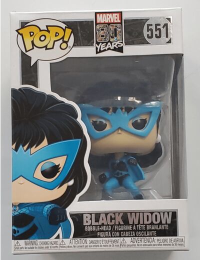 FUNKO POP MARVEL 80 YEARS 551 BLACK WIDOW BOITE D'ORIGINE