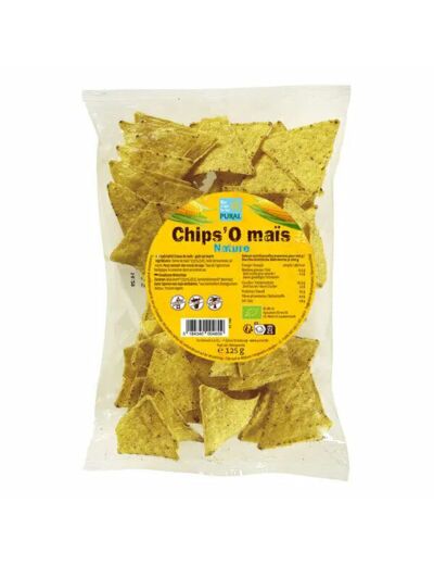Chips'O Maïs nature Bio-125g-Pural