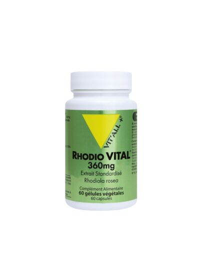 Rhodio Vital 360mg-60 gélules végétales-Vit'all+