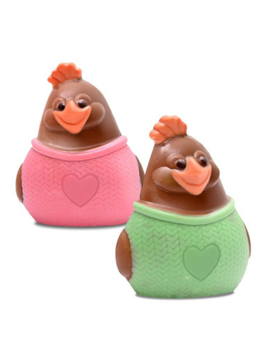 Poulette et son Pull Chocolat Lait - H 10cm