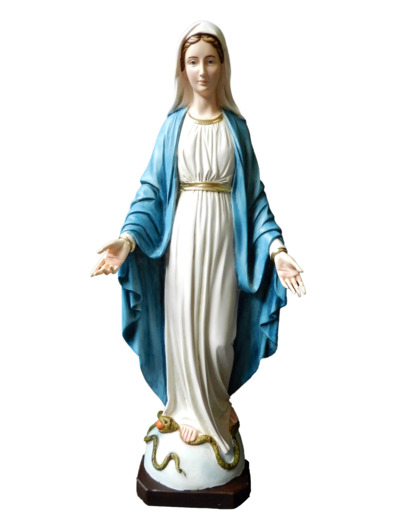 Vierge Miraculeuse 50cm polychrome- résine peinte main