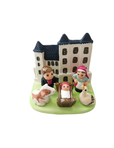 CRECHE en céramique BLOC 8x7cm- BEARN