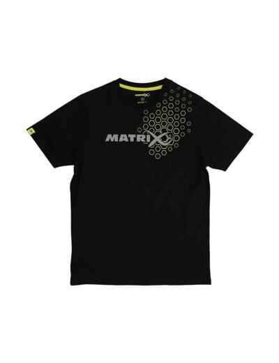tee shirt hex print black matrix
