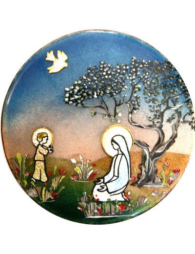 Vierge des Prés D15,7cm - EMAUX DU LIBAN