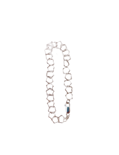 Bracelet en Argent 925 - ETOILES 80  19CM