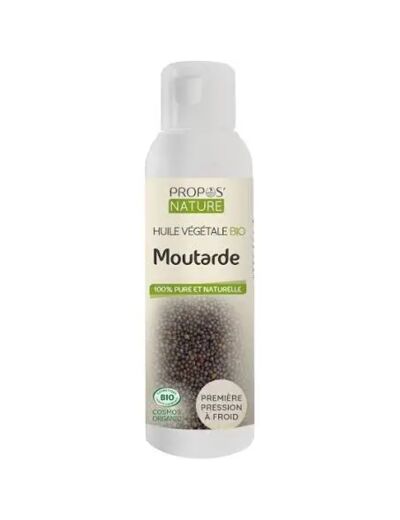 Huile végétale de Moutarde Bio – Propos nature 100ml*