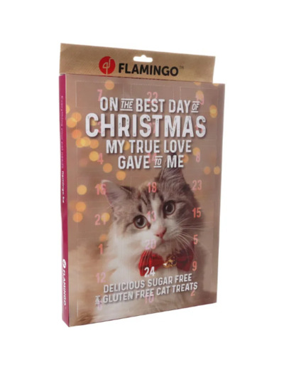 Calendrier de l'Avent pour chats - FLAMINGO