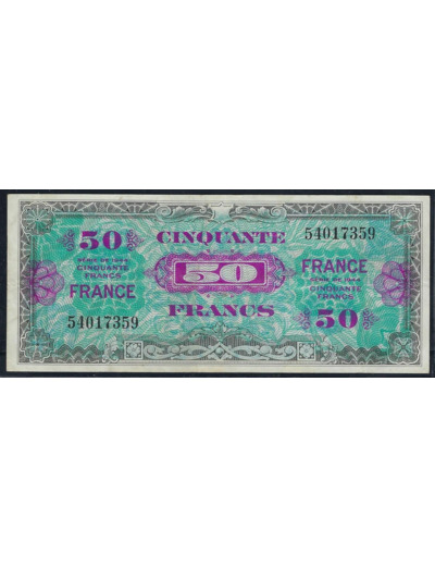 FRANCE 50 FRANCS Type FRANCE 1945 SANS SERIE TB+ 359