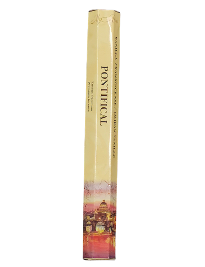 1 étui Hexagonal de 20 bâtons d'Encens -PONTIFICAL -Oliban Vanille