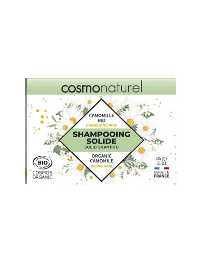 Shampoing solide cheveux blonds Camomille bio 85g