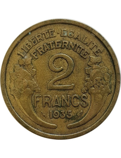 FRANCE 2 FRANCS MORLON 1935 TB+