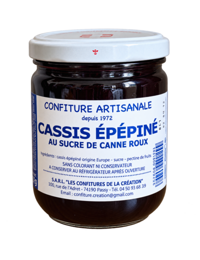Confiture de Savoie Cassis épépiné