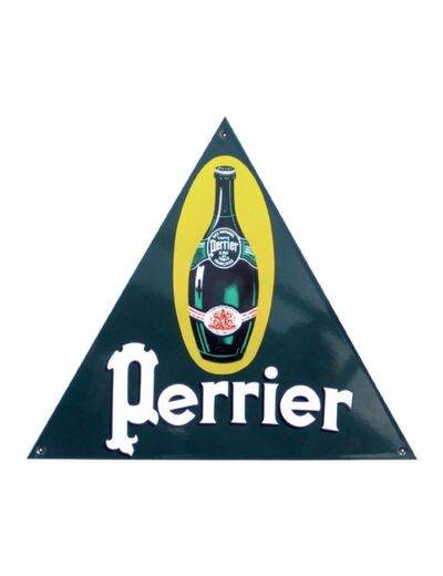 Plaque émaillée - Perrier - 35 x 30 cm - Email Réplica.