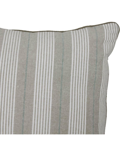 Atmosphera - Coussin Groove 58x38cm rayé Vert