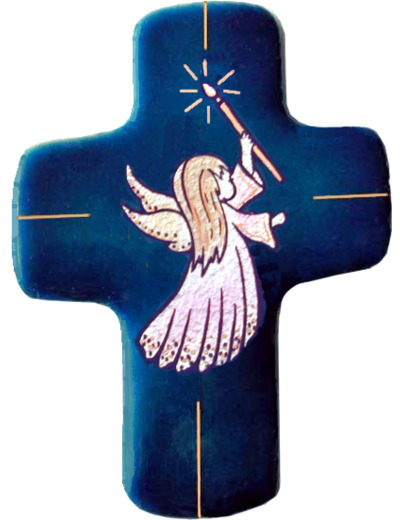Angelot Fille 11,3X8,3cm - EMAUX DU LIBAN