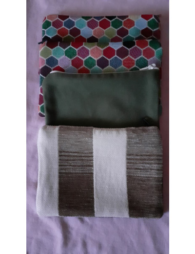 Pochette réalisée en tissu Ameublement Nouveauté !