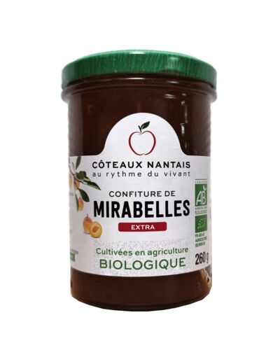 Confiture de Mirabelle Extra Bio 260g