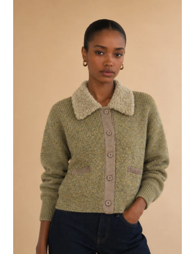 cardigan kaki