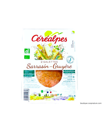 Galettes Sarrasin & Gruyère Bio 2x90g