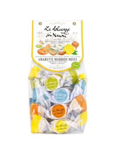 Amaretti mix citron, orange, caramel et pistache 240g